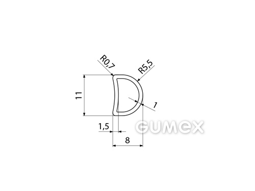 SILIKONPROFILE D-FORM